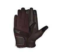 AK Embossed Champion Grip Horse Riding Gloves along the Touch Feature Guanti da equitazione AKRS-8044 (XS, Brown)