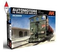 AK Interactive AK35009 - 1:3 5 Automotore FS 206/207/208 Sogliola Rail Shunter