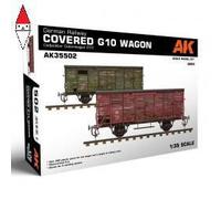 AK INTERACTIVE 1/35 GERMAN RAILWAY COVERED G10 WAGON GEDECKTER G TERWAGEN G10