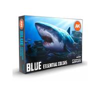 Ak Interactive - 3a generazione - Set di vernici acriliche Blue Essential...