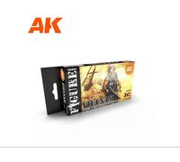 AK Interactive - 3a generazione - Set di vernici acriliche Vietnam verde e mi...