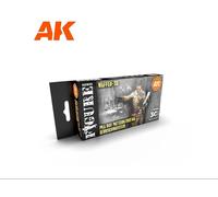 AK Interactive - 3a generazione - Set di vernici acriliche Waffen SS Pea...