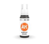AK Interactive 3rd Gen Acrylic Grim Brown 17ml