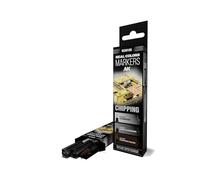 AK Interactive AK REAL COLORS MARKER SET RCM105 CHIPPING (3pcs)