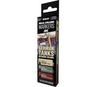 AK Interactive AK REAL COLORS MARKER SET RCM107 GERMAN TANKS INTERIOR COLORS (3pcs)