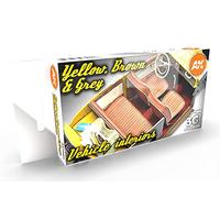 AK Interactive AK11684 Yellow, Brown & Grey Vehicle Interiors Colors Set 6x17ml
