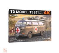AK Interactive AK35023 Kit Auto Modello T2 1967 Public Service 1:35 Nuovo
