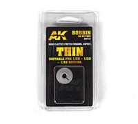 AK Interactive AK9137 Bobine de Gréement Élastique Mince (Convient Pour 1:35/1:32/1:48)