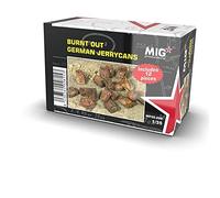 AK Interactive - Burnt Out German Jerrycansmaquette Statuetta Burnt Out German Jerrycans Mp35-299 1/35° Modellino Carro Promo Figura in miniatura
