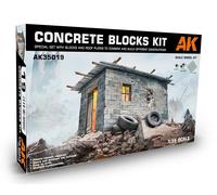 AK Interactive Concrete Blocks Kit 1:35 AK35019 modellismo
