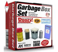 AK DZ010 DOOZY 1/24 GARBAGE BOX SET