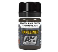 AK Interactive Flacone da 35 ml Paneliner Camouflage di eccellente qualità, faci