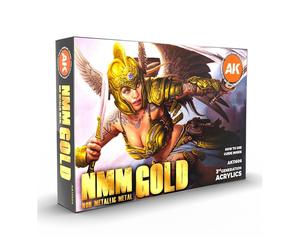 AK Interactive - NMM (Non Metallic Metal) Gold - 3a generazione - Vernice acr...