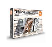 AK Interactive - Old & Weathered Wood Vol 2 - 3a generazione - Set di...