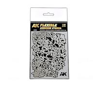 AK-Interactive Weathering Flessibile Airbrush Stencil 1/48 & 1/72 Scale Tool