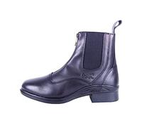 AK Phantom Pieno Fiore Pelle Zip Up Paddock/Jodhpur Stivali Equitazione AKRS-6051-02, Nero , 35 1/3 EU