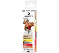 AK PLAYMARKERS SET AKM101 HEROES (6x)