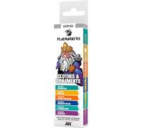 AK PLAYMARKERS SET AKM103 CLOTHES & ORNAMENTS (6x)