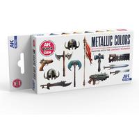 AK QUICK GEN SET AK17522 METALLICS (6x18ml)