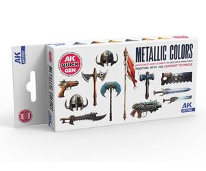 AK QUICK GEN SET AK17522 METALLICS (6x18ml)