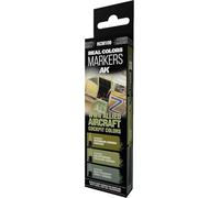 AK REAL COLORS MARKER SET RCM109 WWII ALLIED AIRCRAFT COCKPIT COLORS (3pcs)