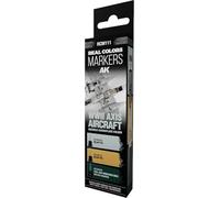 AK Interactive Set pennarelli Real Colors RCM111 – Mimetica zig-zag per aerei Asse WWII – 3 pezzi
