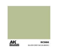 AK REAL COLORS RC866 Silver Grey No.28 (BS381) (17ml) (old RC038)