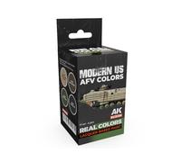 AK REAL COLORS SET RCS130 US Army Modern AFV Colors (4x17ml)