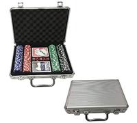 Ak Sport- AK Set da Poker, Colore Aluminium, 0603014