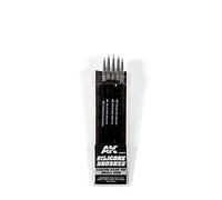 AK TOOLS AK9085 SET OF 5 BRUSHES MEDIUM HARD TIP SMALL