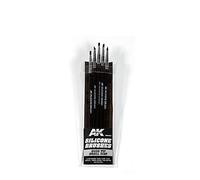 AK TOOLS AK9087 SET OF 5 SILICONE BRUSHES HARD TIP SMALL