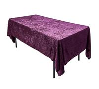 AK TRADING CO. Lush Panne - Tovaglia rettangolare in velluto, 152 x 250 cm, colore: Prugna