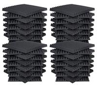 AK TRADING CO. Pannelli fonoassorbenti in schiuma fonoassorbente per studio, 30,5 x 30,5 x 2,5 cm, confezione da 48 piastrelle