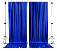 AK TRADING CO. Tende in poliestere per fondale, 3 x 3 m, con tasche per asta, decorazione per la casa, decorazione per la finestra, colore: blu reale