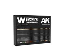 AK10047 - WEATHERING PENCILS - DELUXE EDITION BOX - SET DA 37 MATITE + BOX