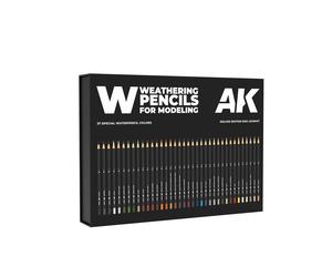 AK10047 - WEATHERING PENCILS - DELUXE EDITION BOX - SET DA 37 MATITE + BOX