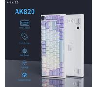 AK820 Tastiera hot swap programmabile personalizzabile Retroilluminazione RGB Copritasti PBT Pulsanti rotanti del volume