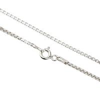 Aka Gioielli® - Collana Donna in Argento Sterling 925 Rodiato - Catena Maglia Veneziana 1.4 mm - lunga 40 cm