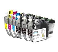 akaca LC421XL LC-421XLVAL (Confezione da 6) cartucce Compatibili con Brother LC 421XL LC421, per Brother DCP-J1050DW MFC-J1010DW DCP-J1140DW J1800DW