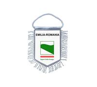 Akachafactory Bandiera bandierina Auto Gagliardetto Nazioni Auto Italia Emilia Romagna