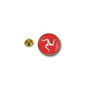 Akachafactory Spilla Pin pin's Spille spilletta Giacca Badge Biker Moto Bandiera Isola di Man