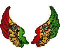 Akachafactory Sticker Adesivi Adesivo Bandiera Biker Moto Ali BOL Bolivia