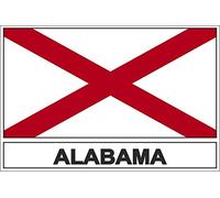 Akachafactory Sticker Adesivi Adesivo Bandiera USA Alabama al