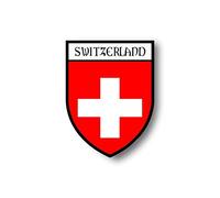 Akachafactory Sticker Adesivi Adesivo Stemma Citta Bandiera Auto Moto Svizzera