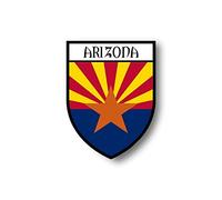 Akachafactory Sticker Adesivi Adesivo Stemma Citta Bandiera Auto Moto USA Americana Arizona