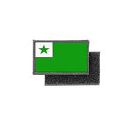 Akachafactory Toppe Toppa Patch Bandiera stampado Applique banderina Esperanto