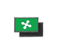 Akachafactory Toppe Toppa Patch Bandiera stampado Applique banderina Italia Lombardia