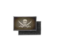 Akachafactory Toppe Toppa Patch Bandiera stampado Vintage Pirata Teschio Jack Rackham r6