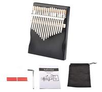 Akaddy 17 chiavi in legno strumento musicale pollice dito pianoforte principianti miglior regalo di compleanno Natale per adulti bambini (Kalimba+Kit)