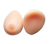 AKAFKKPYXSD Protesi Mammarie in Silicone Autoadesive Morbide E Realistiche per Mastectomia Transgender Cosplay Colore Bianco Nude(300g/pair, Nude)